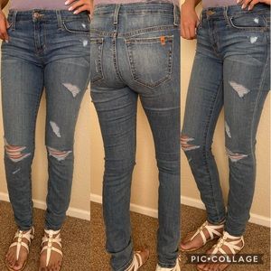 Joe’s Jeans Medium Wash Skinny Distressed